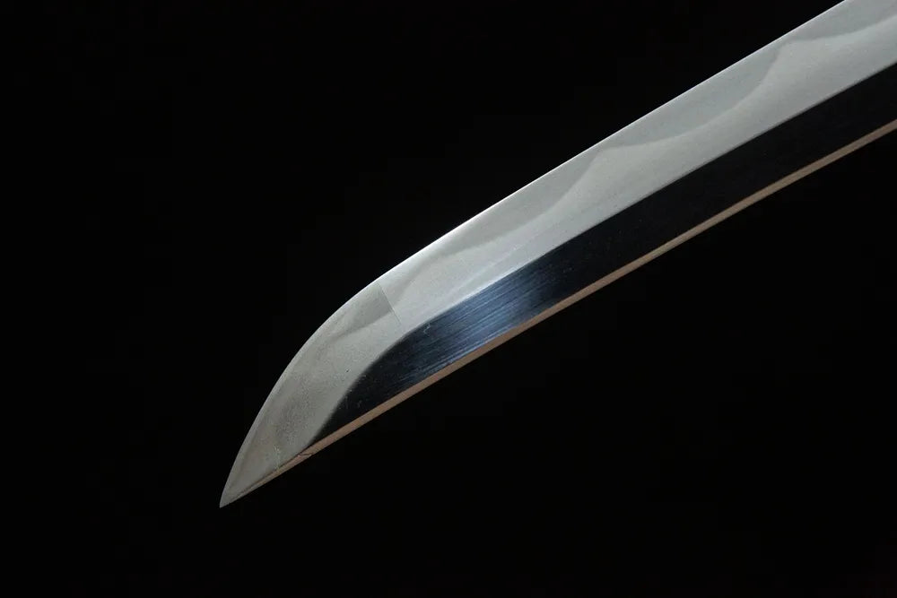 Kissaki notarekomi boshi closeup Sankoken fully polished sharp cutting edge
