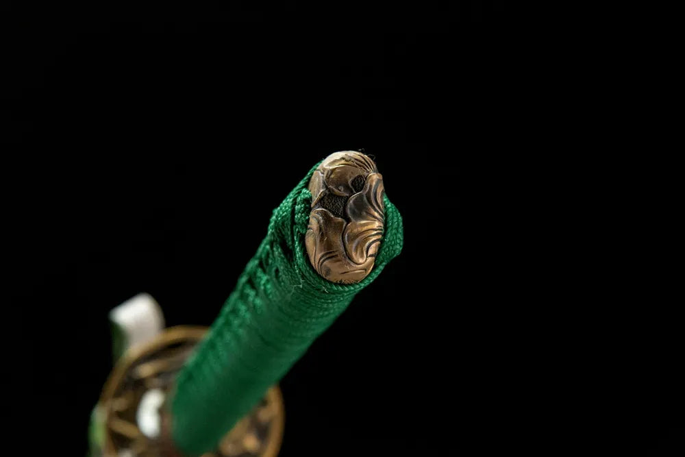 Simple Shadow Katana | T10 Tsuchioki No-Hi Fake Yokote Solid Copper Disassemblable Plain Samurai Sword