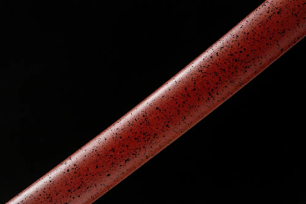 Mid saya detail solid wood plain scabbard middle texture