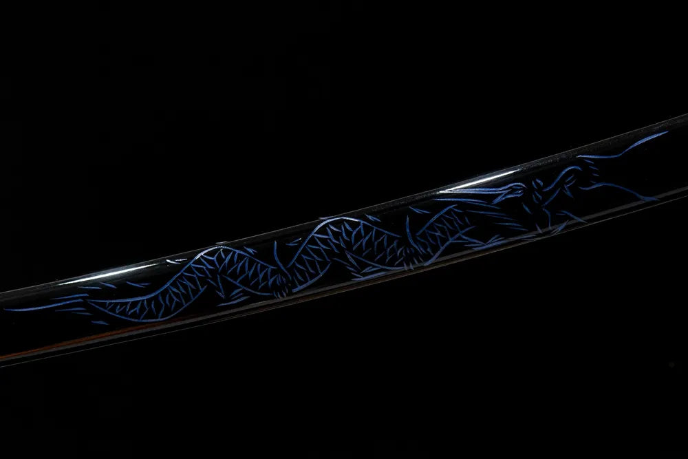 Mid saya detail solid wood matte paint scabbard middle texture（无 sageo）