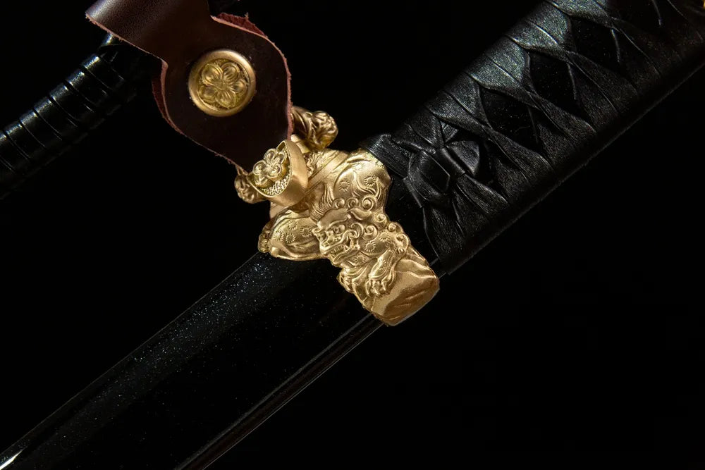 The Firmament Tachi | T10 Maru No-Hi Gunome Hamon Traditional Mounted Japanese Tachi Sword