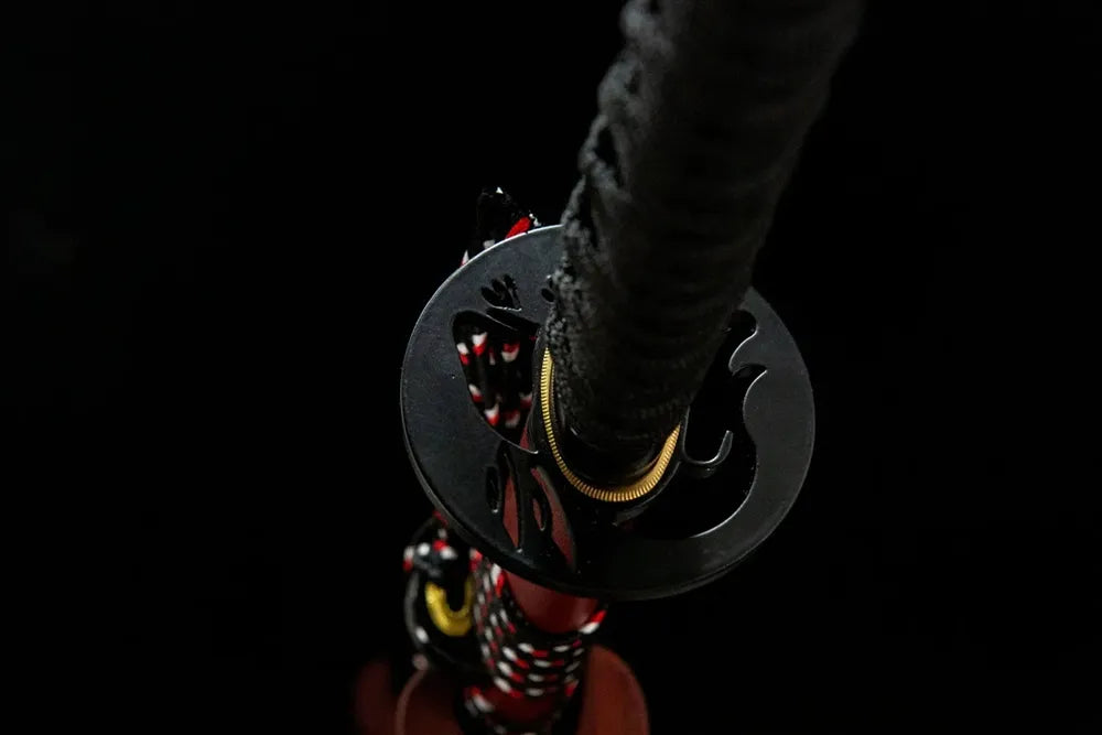Reverse side thick anti-rust iron base Magic Rabbit tsuba
