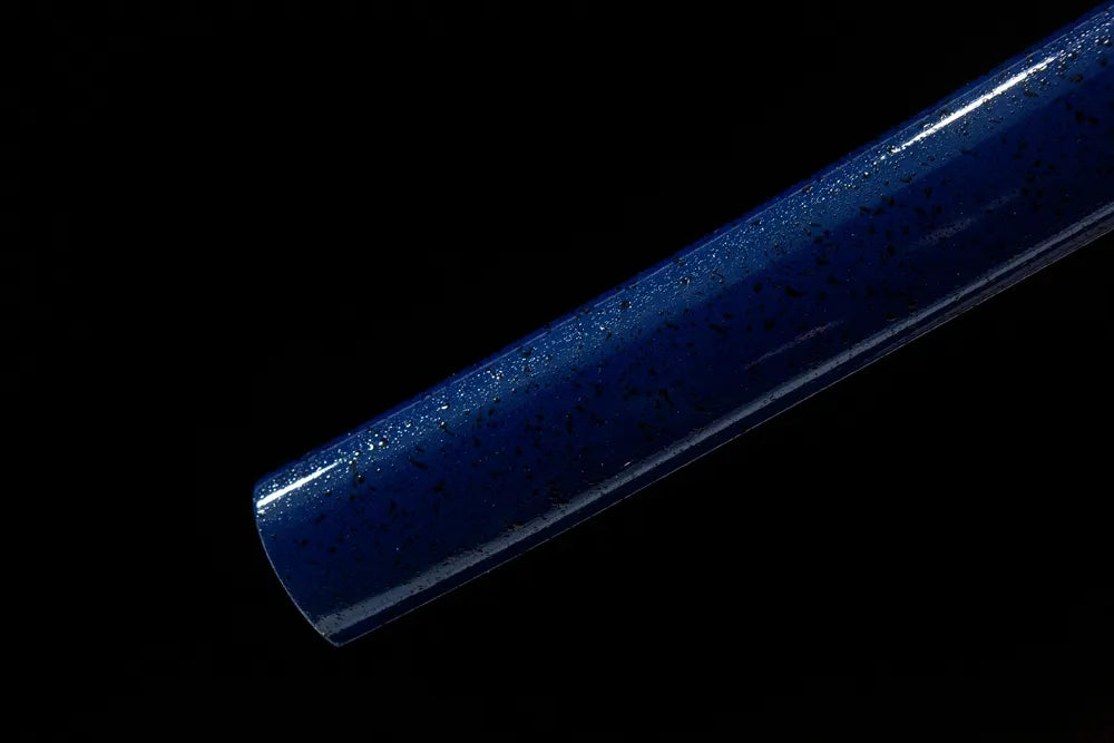 Bottom saya closeup smooth paint solid wood sheath end cap