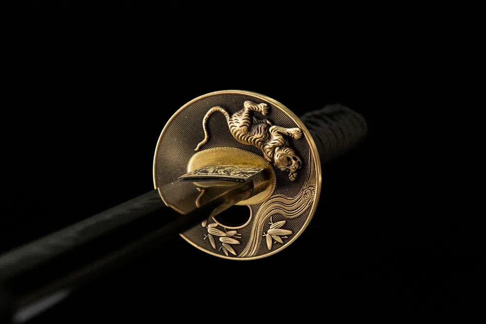 Front side plain round solid copper ninja hand guard