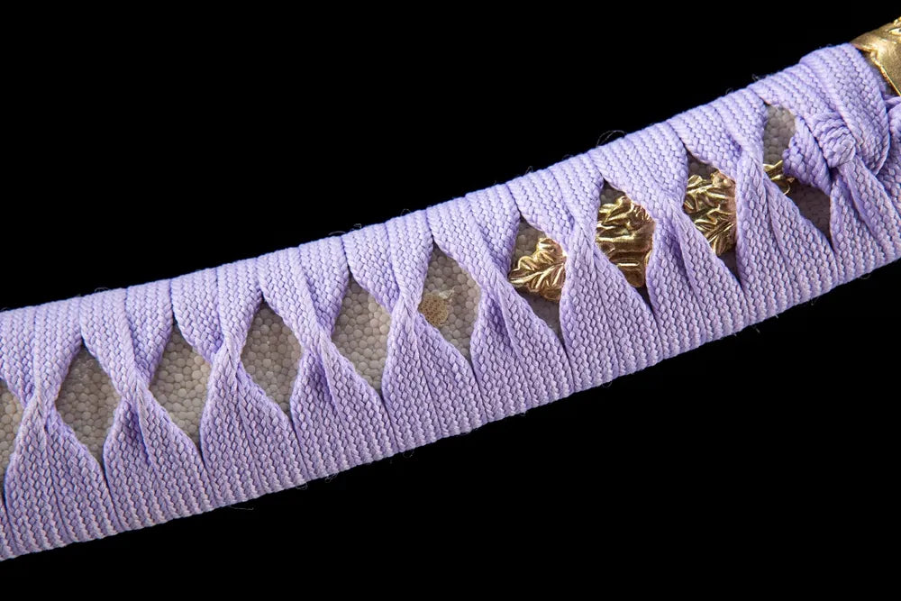 Middle handle front shot natural ray skin under cotton ito wrapping