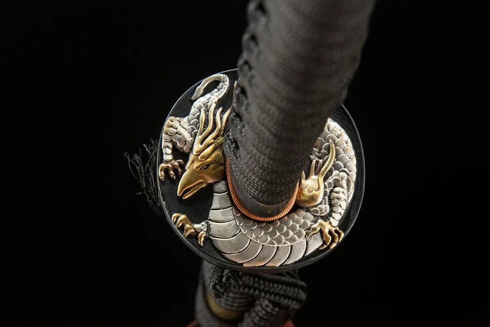 Front hollow carved qiuniu gold silver plated copper hand guard