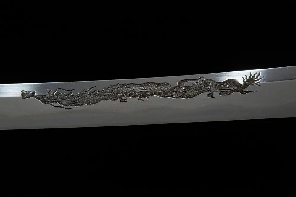 Close up of Dragon Carving Blade