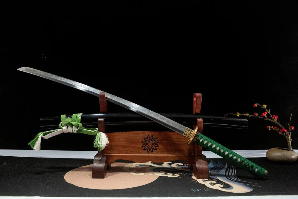 45° unsheathed front view Simple Shadow shinogizukuri fake yokote sharp blade