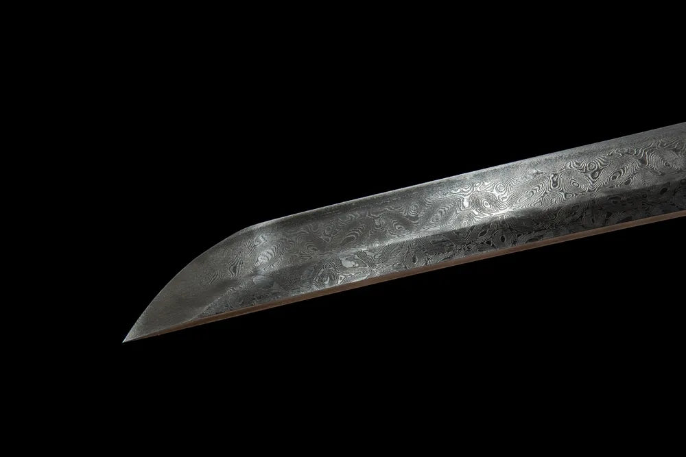 Kissaki tip closeup fully mirror polished sharp functional cutting edge