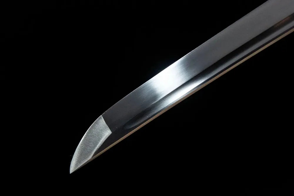 Kissaki tip closeup Magic Rabbit fully sharpened practice cutting edge