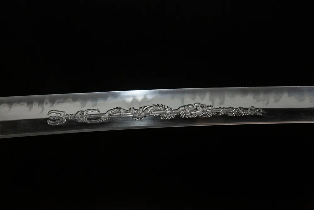 Dragon Soul Katana | T10 Tsuchioki Gunome Hamon Gold Silver Dragon Copper Solid Wood Paint Disassemblable Katana