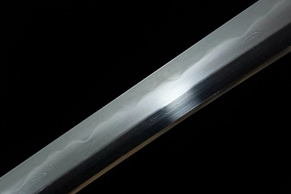 Time Katana middle blade, natural fold pattern with Gunome temper line