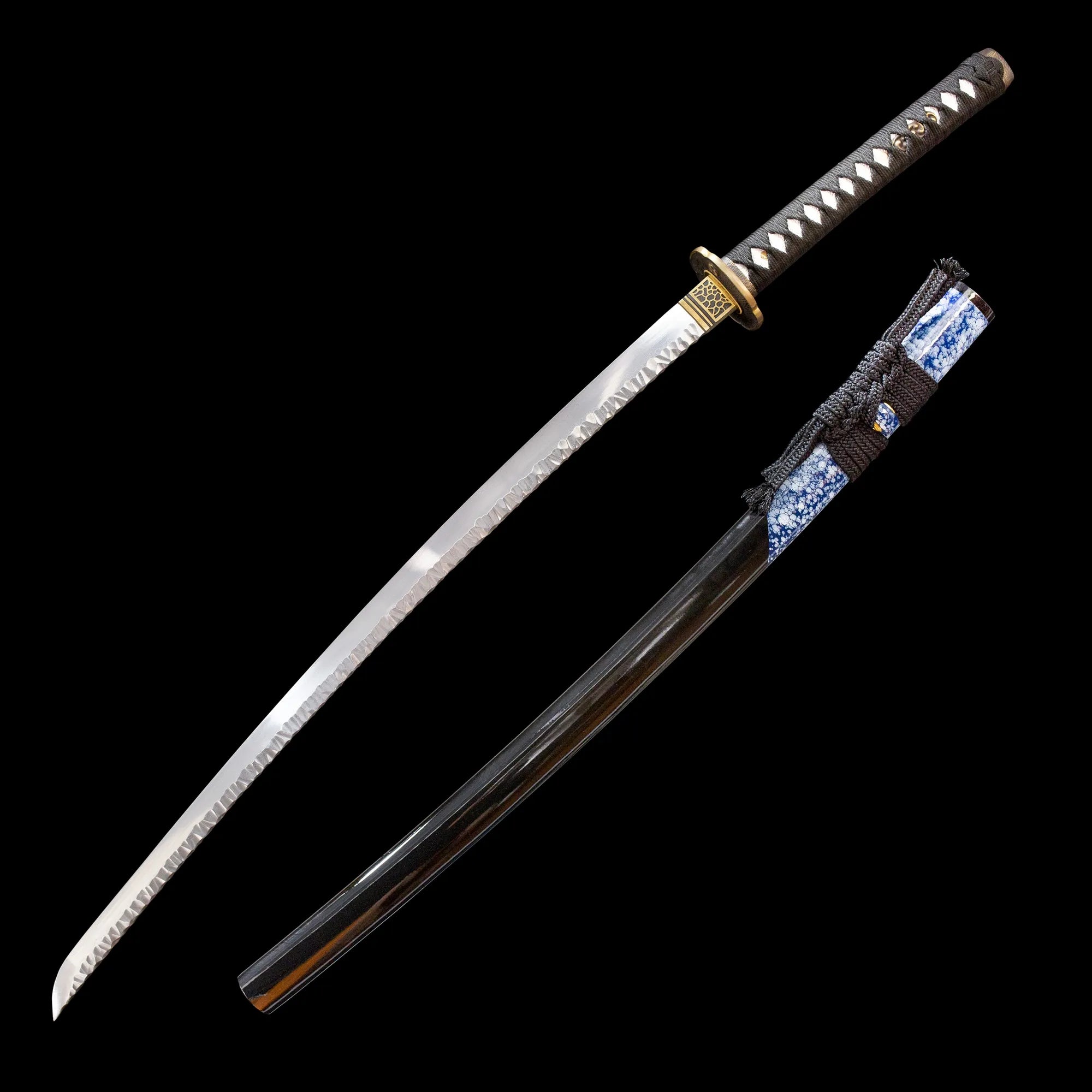 Blue Damascus Katana Comet – xingyusword