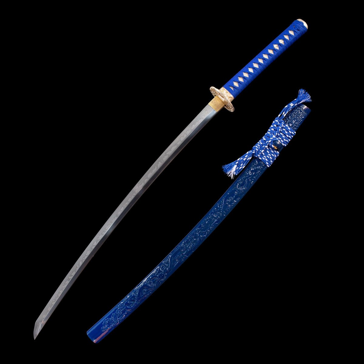 blue Sea Dragon God katana