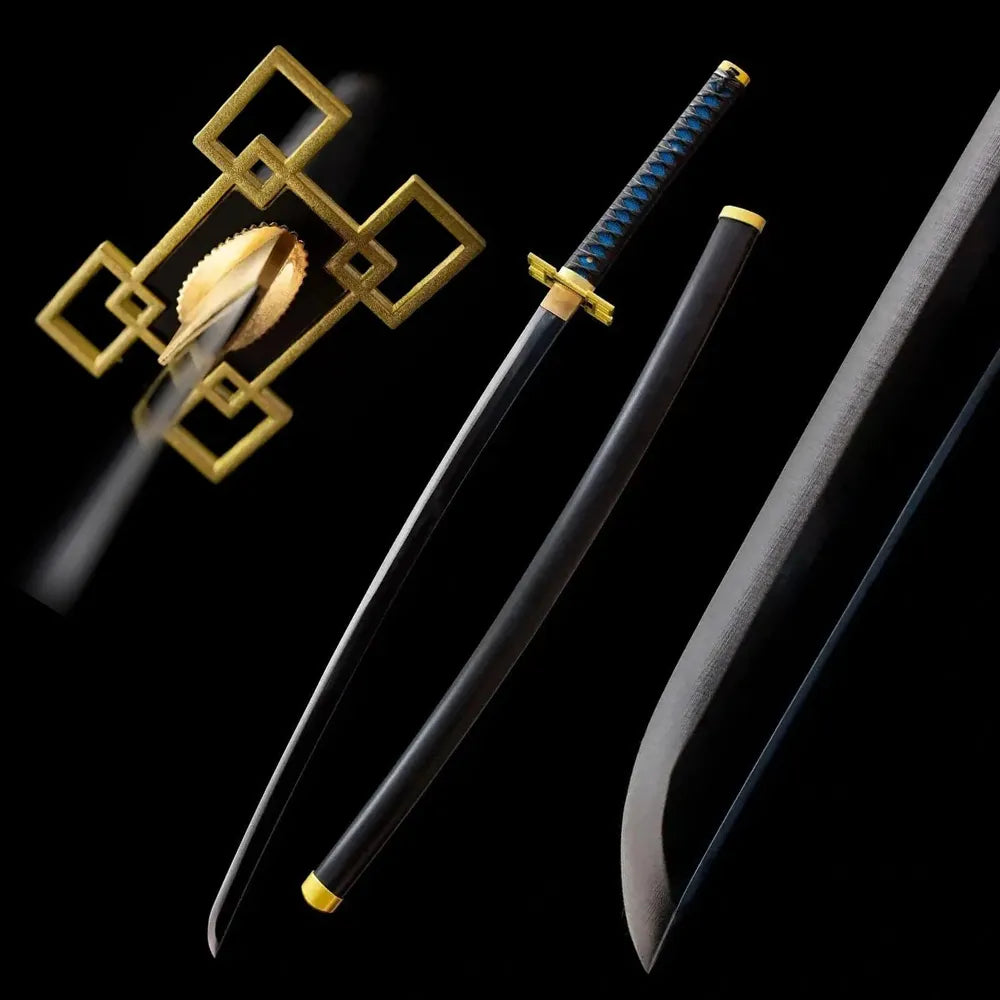 Tokitou Muichirou mist hashira katana drawn blade pale cloud saya studio full‑size shot