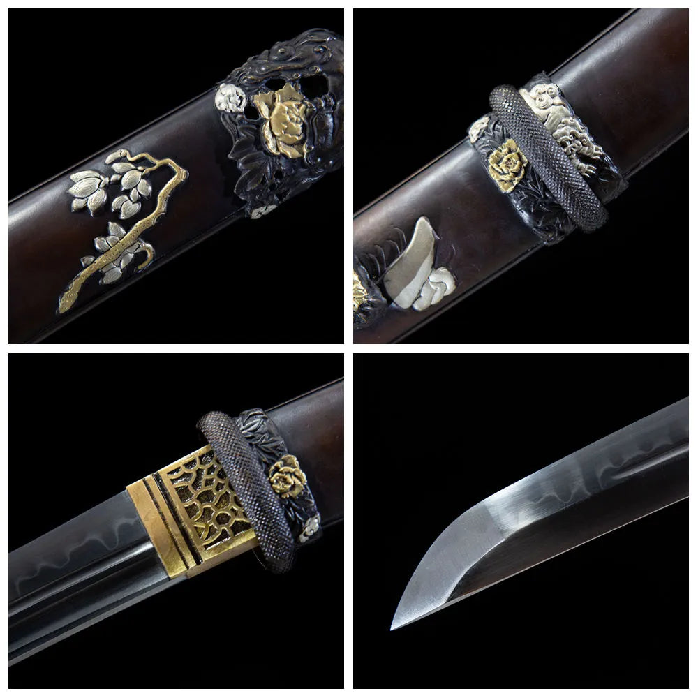 4-grid collage warrior chrysanthemum details