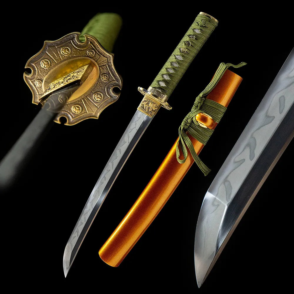 The Shogunate Wakizashi, T10 Tsuchioki Real Yokote Plain Copper Compact Short Samurai Wakizashi