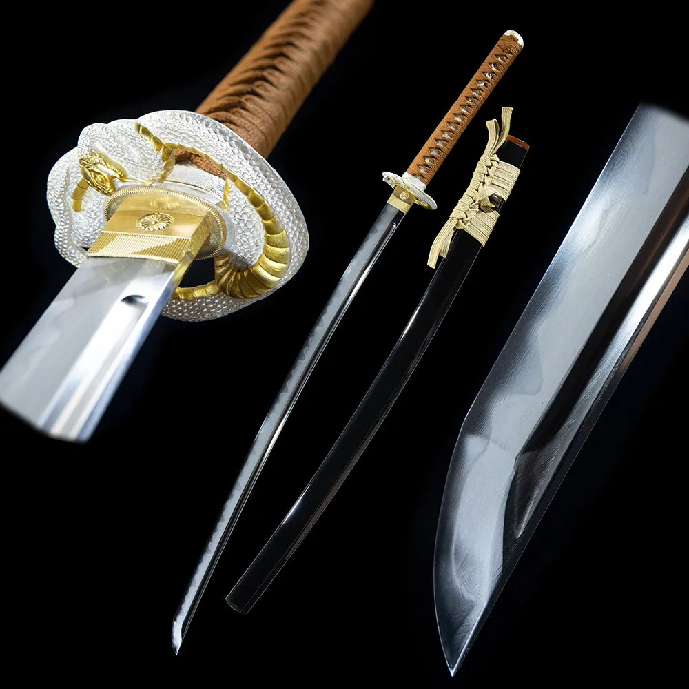 Full white snake legend katana complete set shot