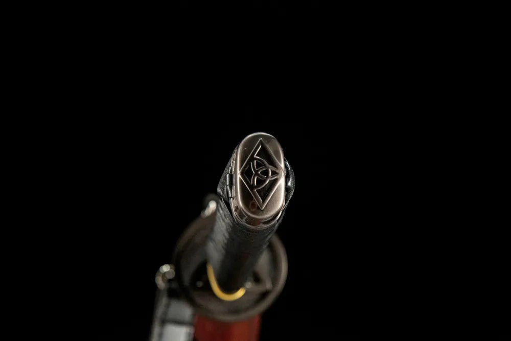 Affordable Michonne Katana alloy kashira pommel cap closeup