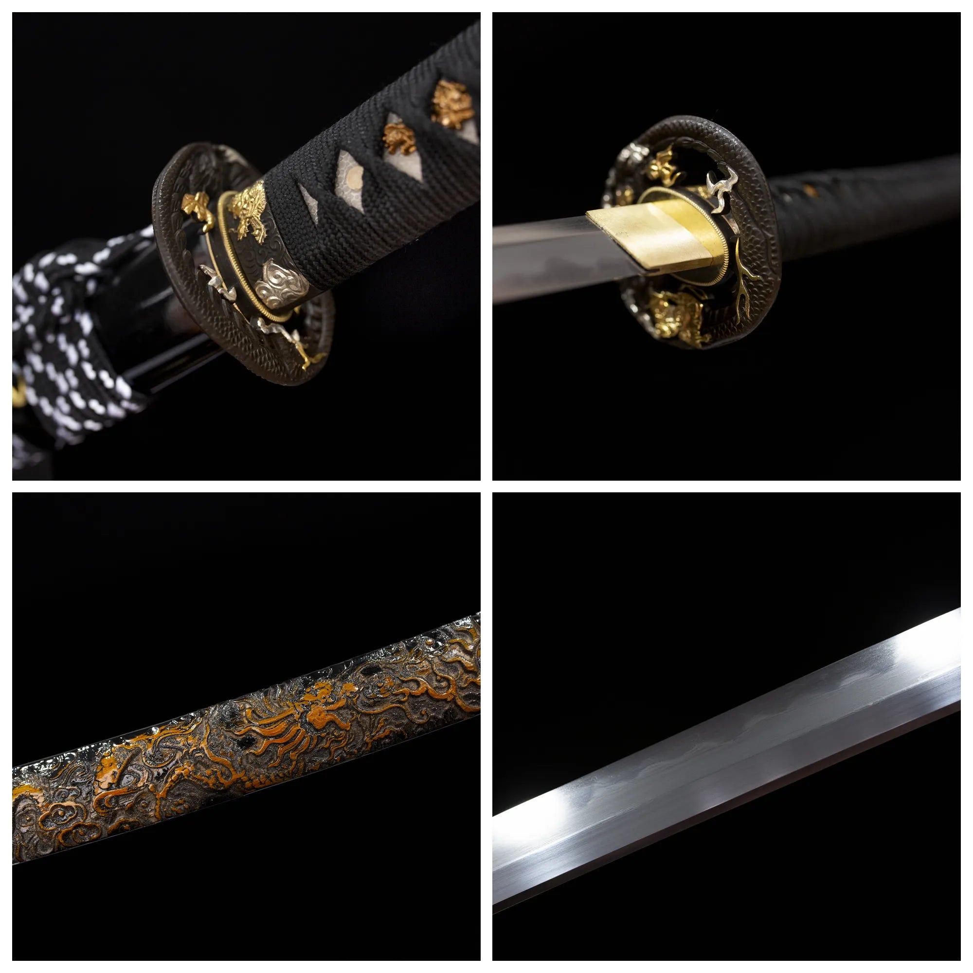 golden dragon katana