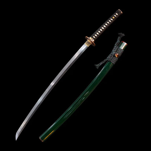 green katana exquisite Hamon