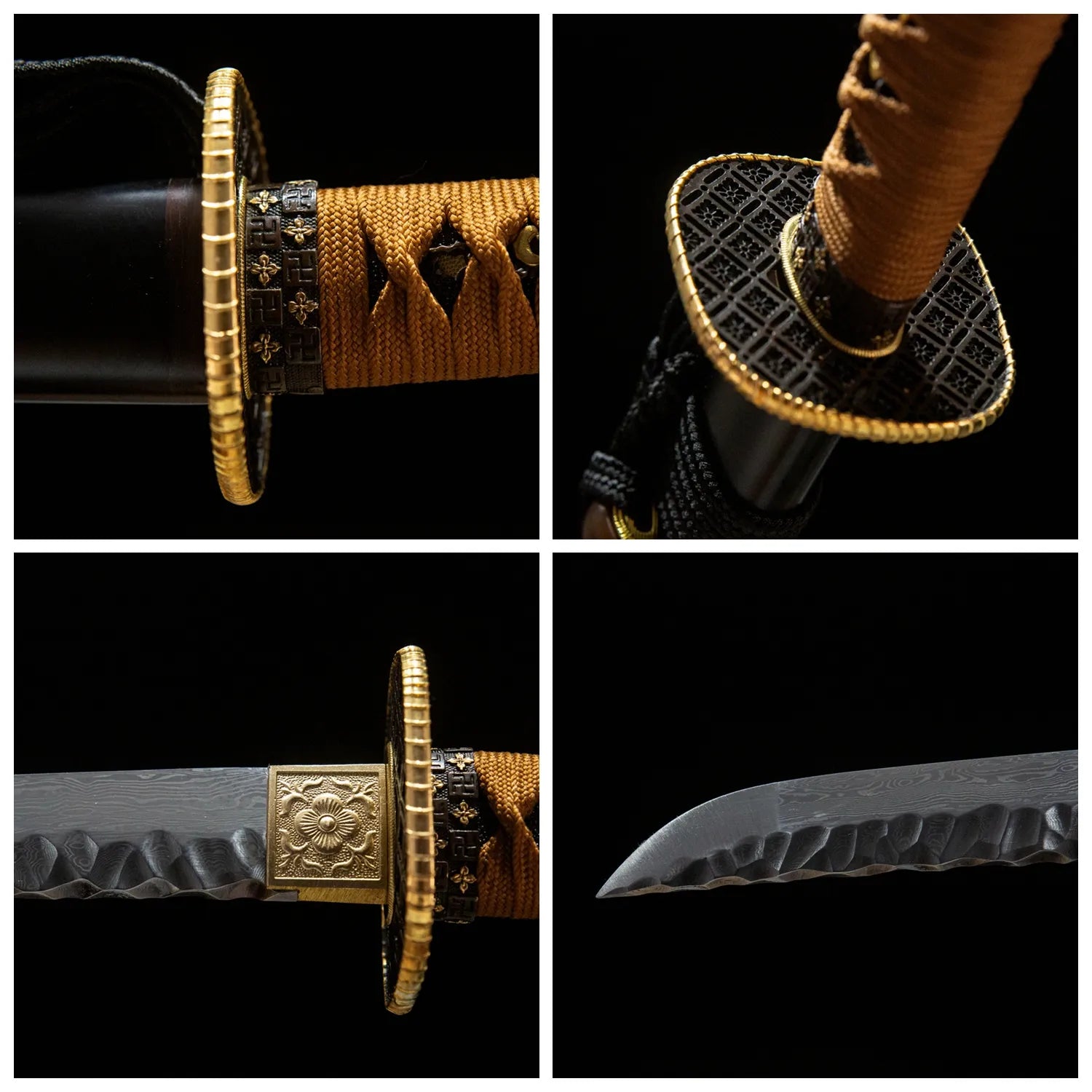 Chrysanthemum pattern wakizashi