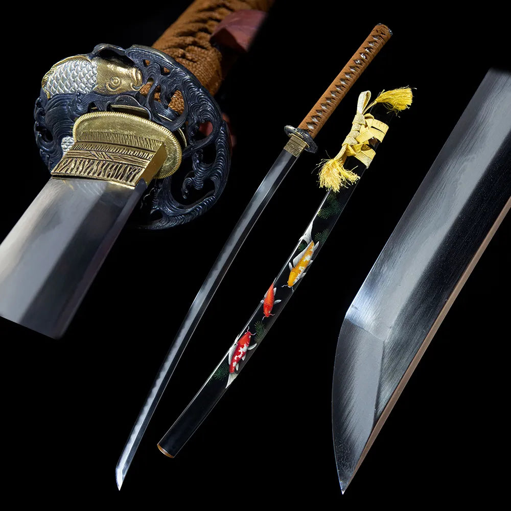 Full lucky koi katana full set display