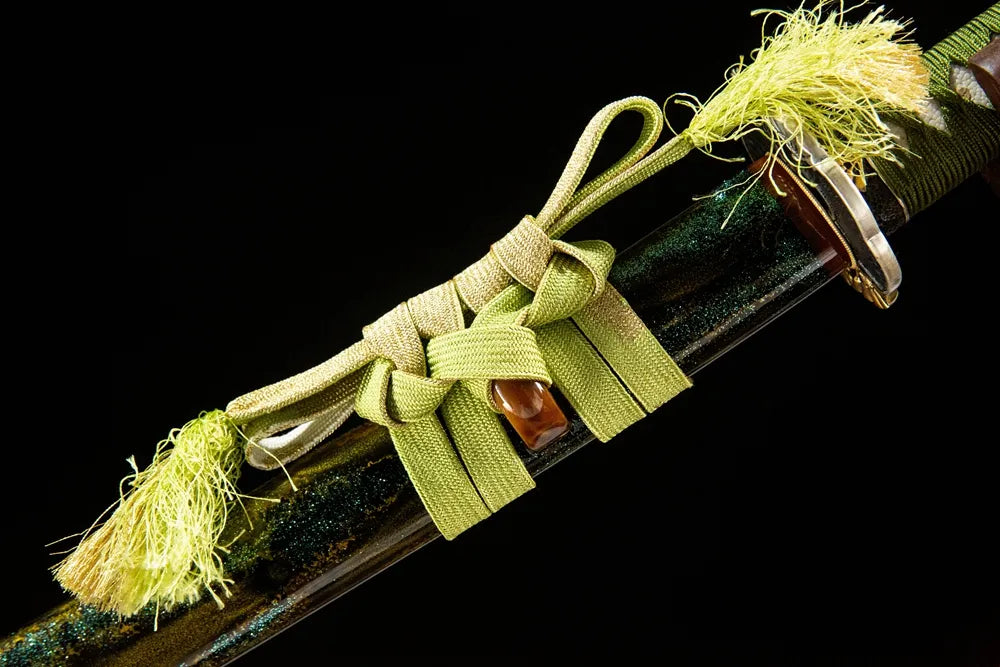 Floating Clouds Katana saya upper section near koiguchi lacquered finish