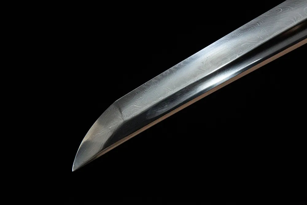 Unprecedented Katana blade tip lower section clay tempered sharp edge