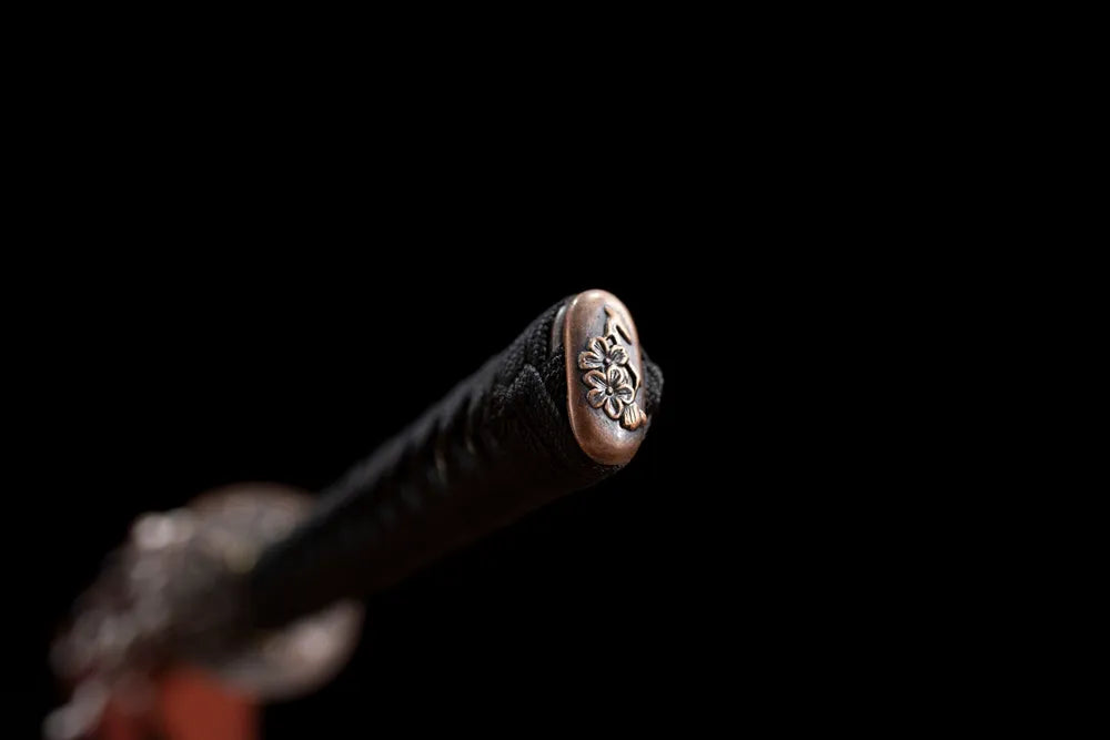 Black‑Whirlwind‑Katana – T10 Clay‑Tempered Minimalist Matte Black Practical Samurai Katana