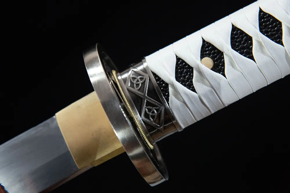 Fuchi collar closeup full weather aged black iron ring