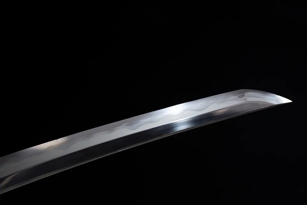 Silver‑Bamboo‑Wakizashi – T10 Clay‑Tempered Zen‑Silver‑Bamboo Scholar‑Style Japanese Wakizashi Sword