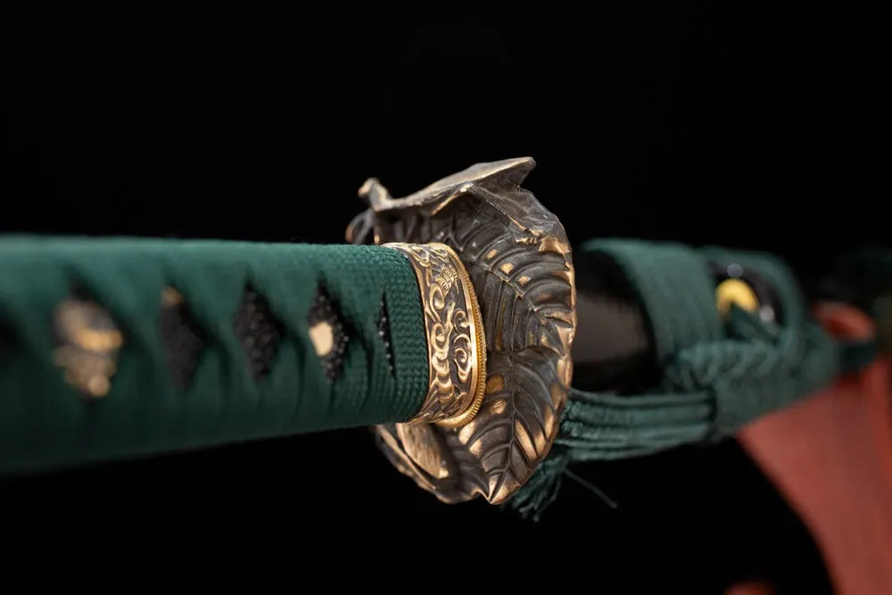 Vibrant‑Grasshopper‑Katana – T10 Clay‑Tempered Wild‑Nature‑Grasshopper‑Vivid‑Creature‑Motif Japanese Katana Sword