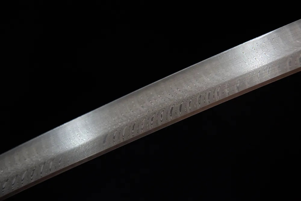 Mid oil quench folded steel texture