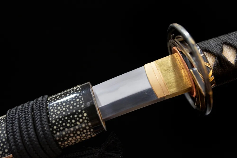 Silver‑Bamboo‑Wakizashi – T10 Clay‑Tempered Zen‑Silver‑Bamboo Scholar‑Style Japanese Wakizashi Sword