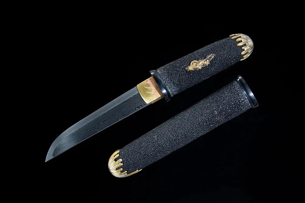 45 angle open tiny dagger full view