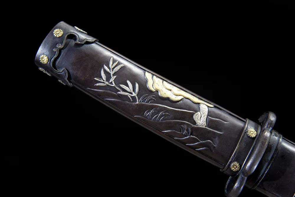 Full carved tsuka front shot