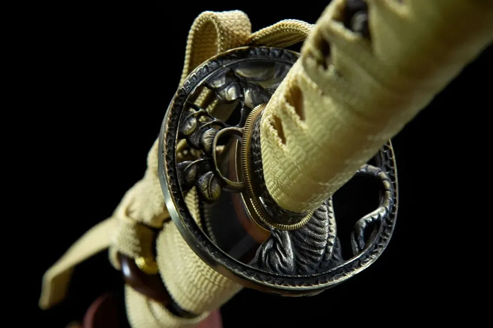 Reverse of vintage metal hand guard