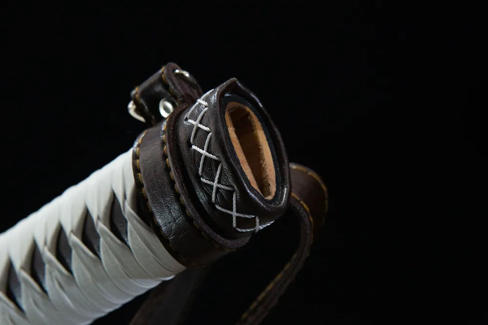 Detail display of scabbard edge
