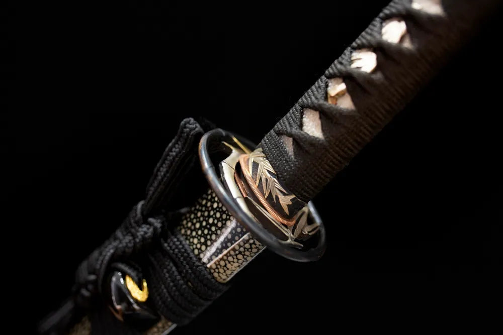Silver‑Bamboo‑Wakizashi – T10 Clay‑Tempered Zen‑Silver‑Bamboo Scholar‑Style Japanese Wakizashi Sword