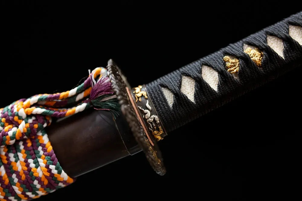 3D eastern‑dragon‑relief gold‑silver‑plated copper fuchi grip‑ring macro close‑up