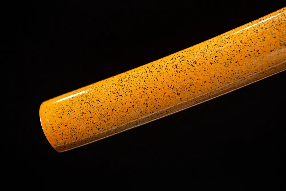 Mid orange speckled wood sheath texture