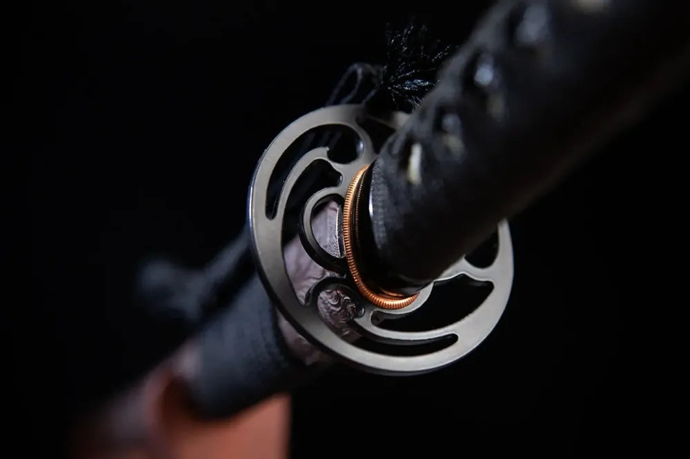 Reverse side hollow iron tsuba