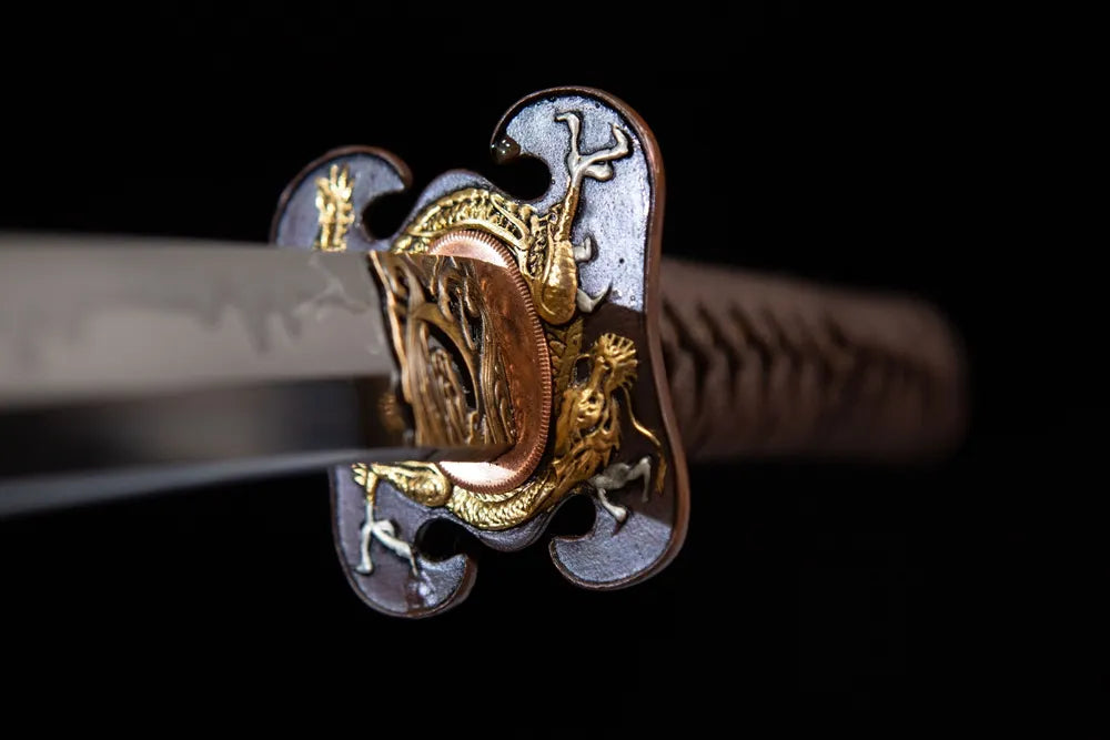 Front cloud carved copper hand guard