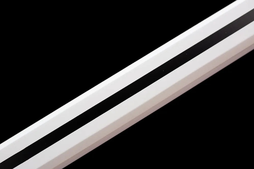 Mid white scabbard printed red Uchiha mark texture