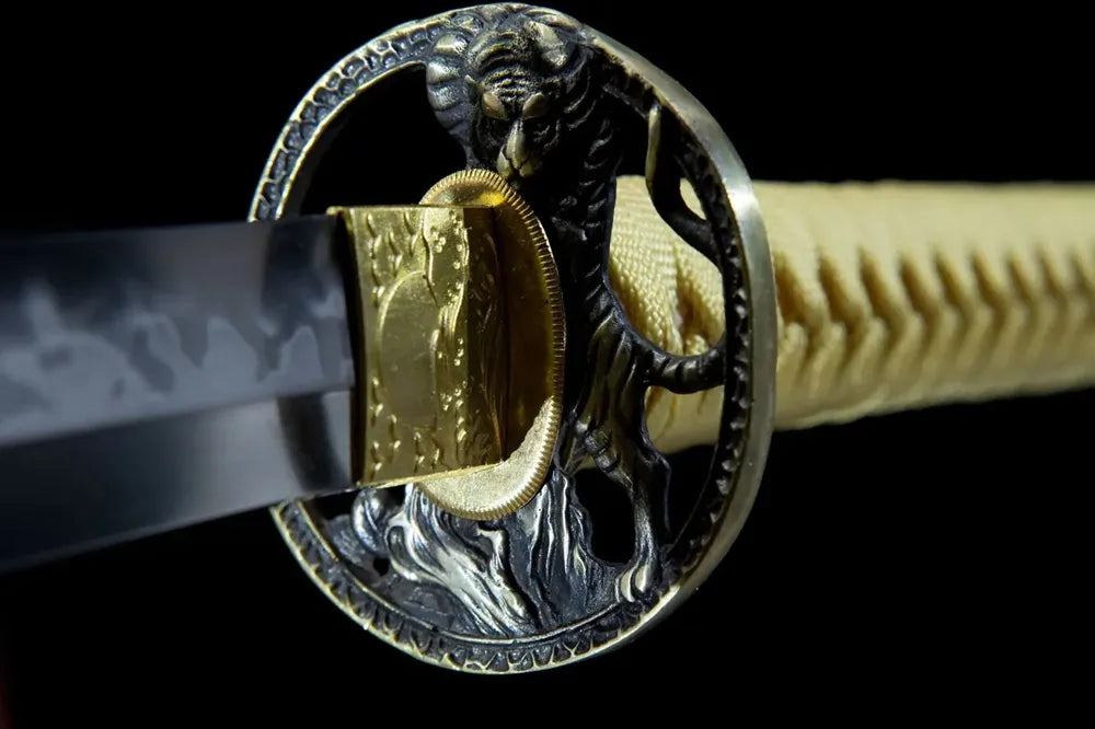Hollow carved tsuba front side