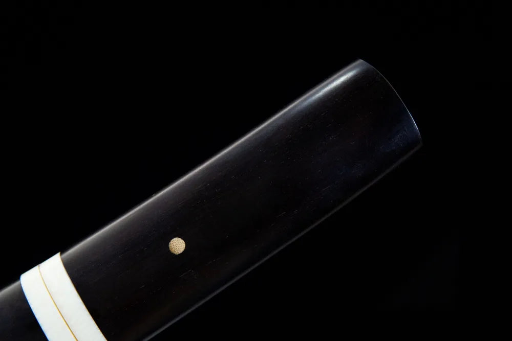 Full ebony wood grip front view