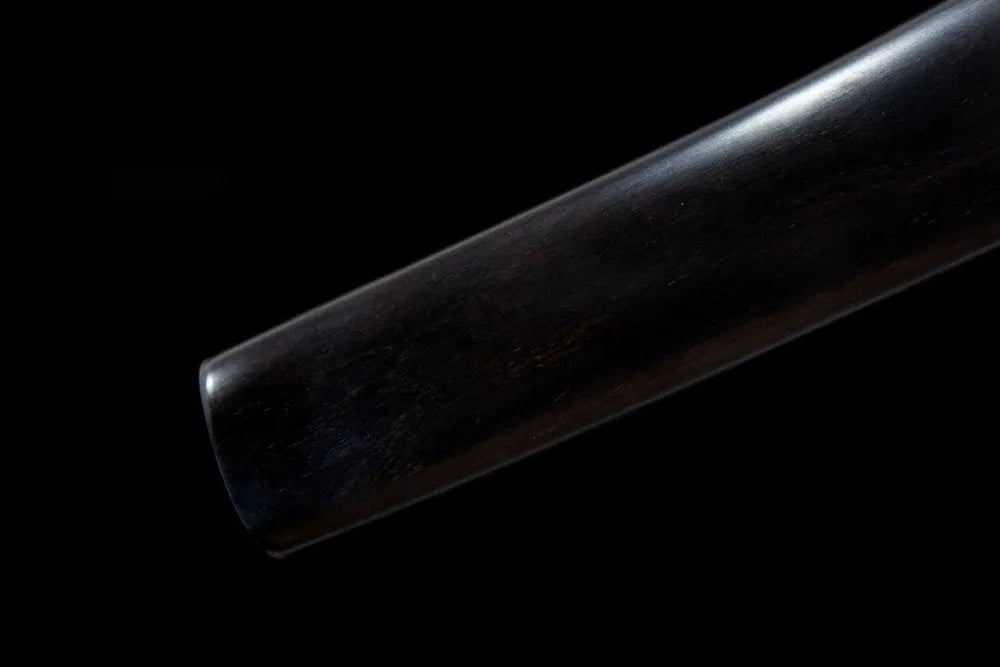 Bottom smooth ebony sheath end